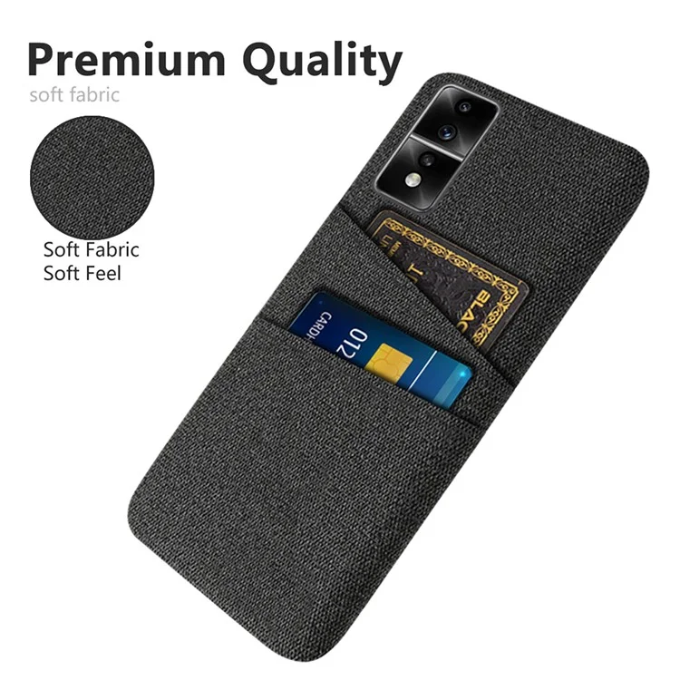 Étui de protection pour téléphone For Honor 80 GT 5G à double emplacement pour carte - Noir