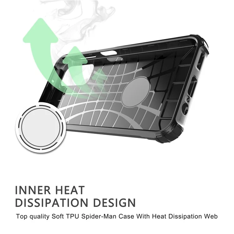 For Samsung Galaxy A14 5G / A14 4G Phone Case Hard PC Back + Soft TPU Frame Anti-Slip Cover - Black