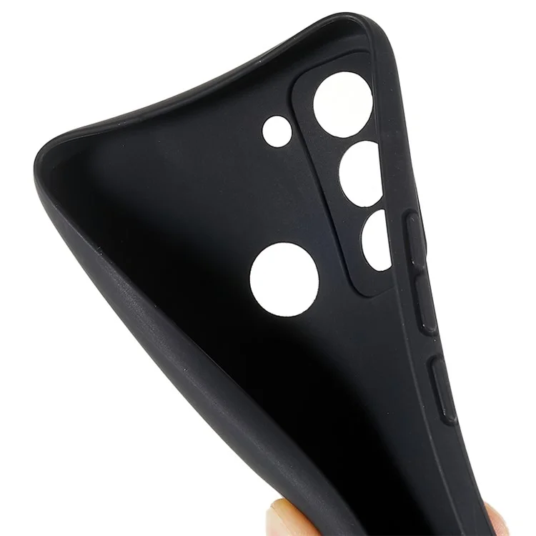 Pour TECNO Pop 5 LTE 4G Coque de téléphone mate Flexible TPU Peau de protection arrière - Noir