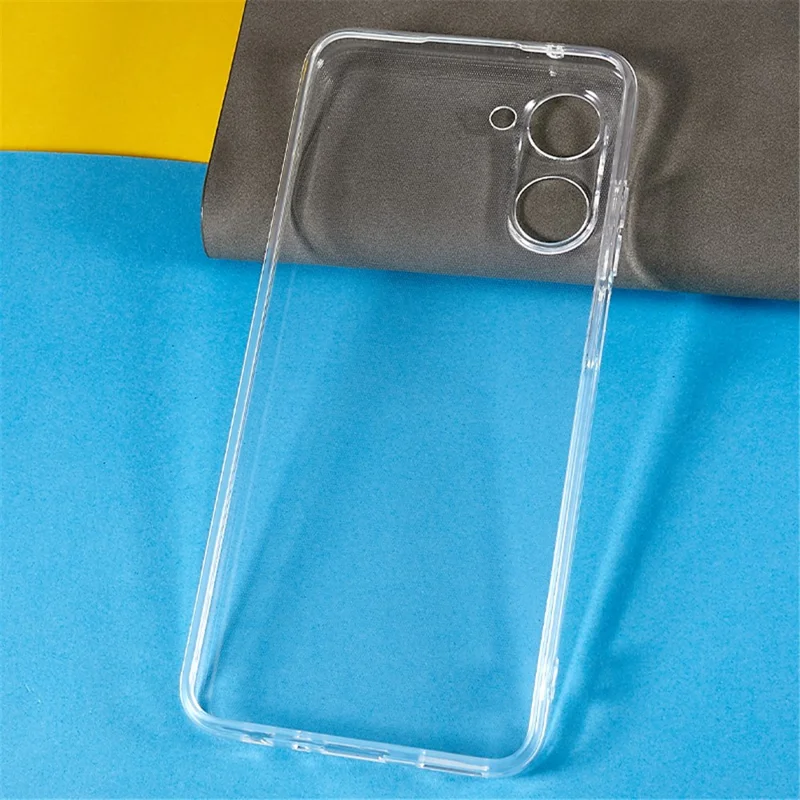 For Realme 10 4G TPU Phone Case 1.5mm Thickened Shockproof Transparent Phone Back Cover