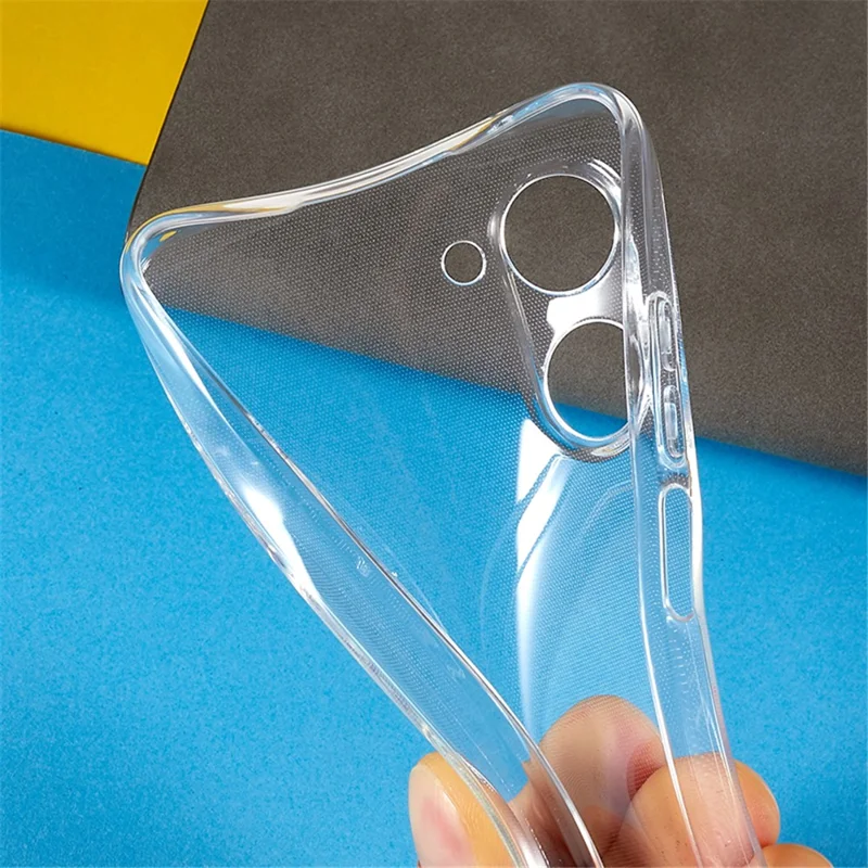 For Realme 10 4G TPU Phone Case 1.5mm Thickened Shockproof Transparent Phone Back Cover