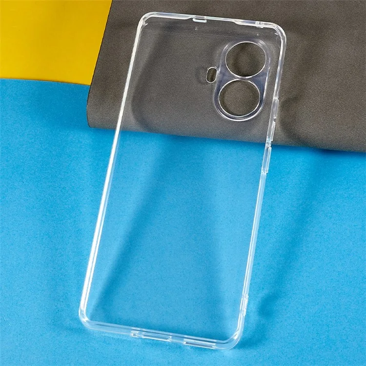 Para Realme 10 Pro+ 5G Soft TPU Case Transparente 1.5mm Phone Back Cover