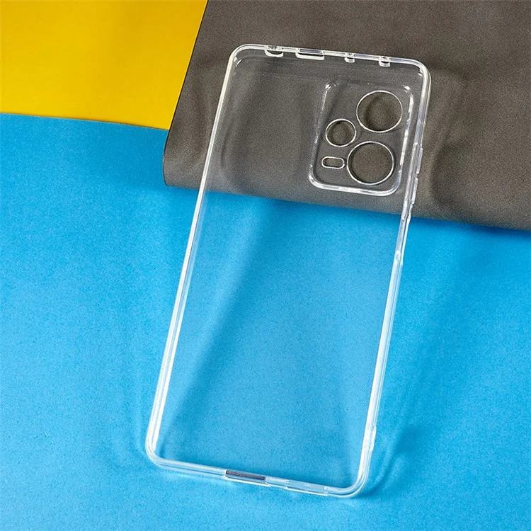For Xiaomi Redmi Note 12 Pro+ 5G Transparent Soft TPU Smartphone Case 1.5mm Thickness Phone Cover