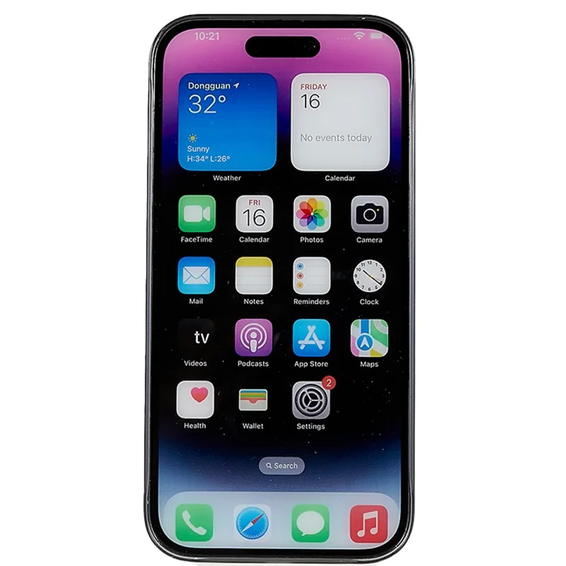 Thin PC Matte Phone Case for iPhone 14 Pro , Fine Hole Eye Protection Phone Cover - Transparent Black
