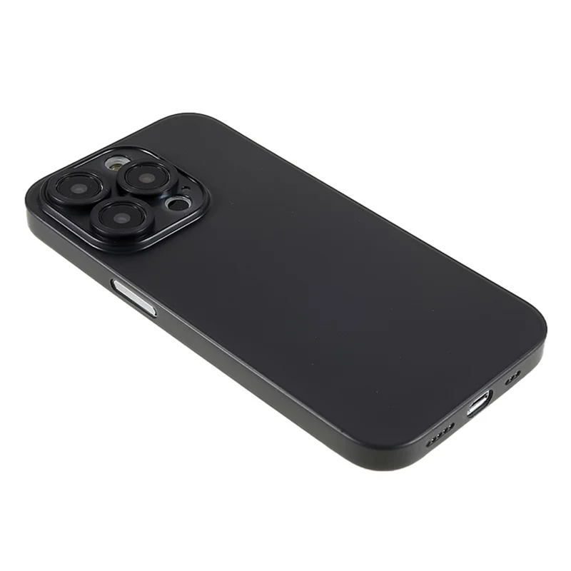 Thin PC Matte Phone Case for iPhone 14 Pro , Fine Hole Eye Protection Phone Cover - Transparent Black