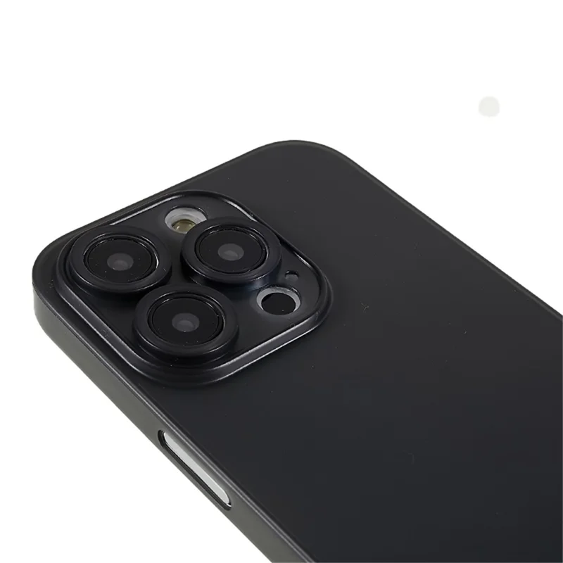 Thin PC Matte Phone Case for iPhone 14 Pro , Fine Hole Eye Protection Phone Cover - Transparent Black