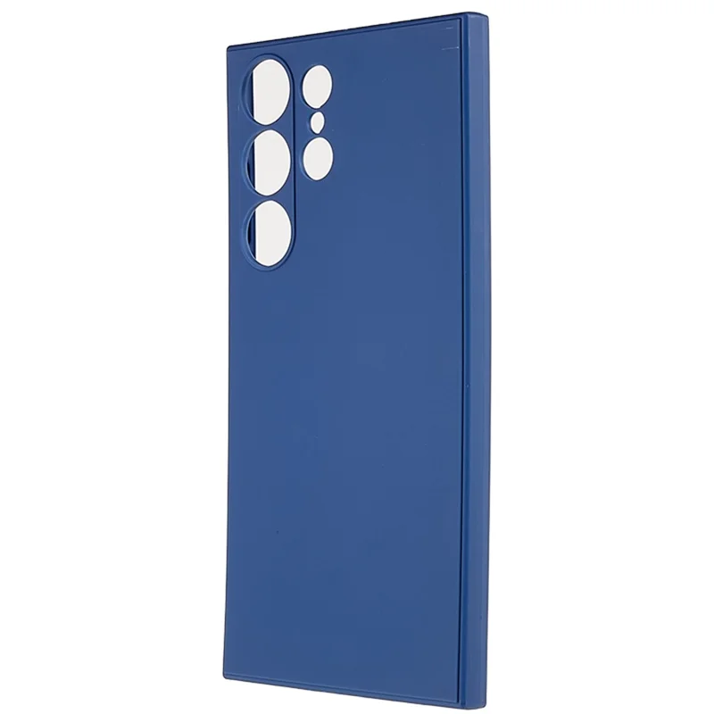 For Samsung Galaxy S23 Ultra Straight Edge Phone Case Precise Cutout Soft TPU Cover - Sapphire