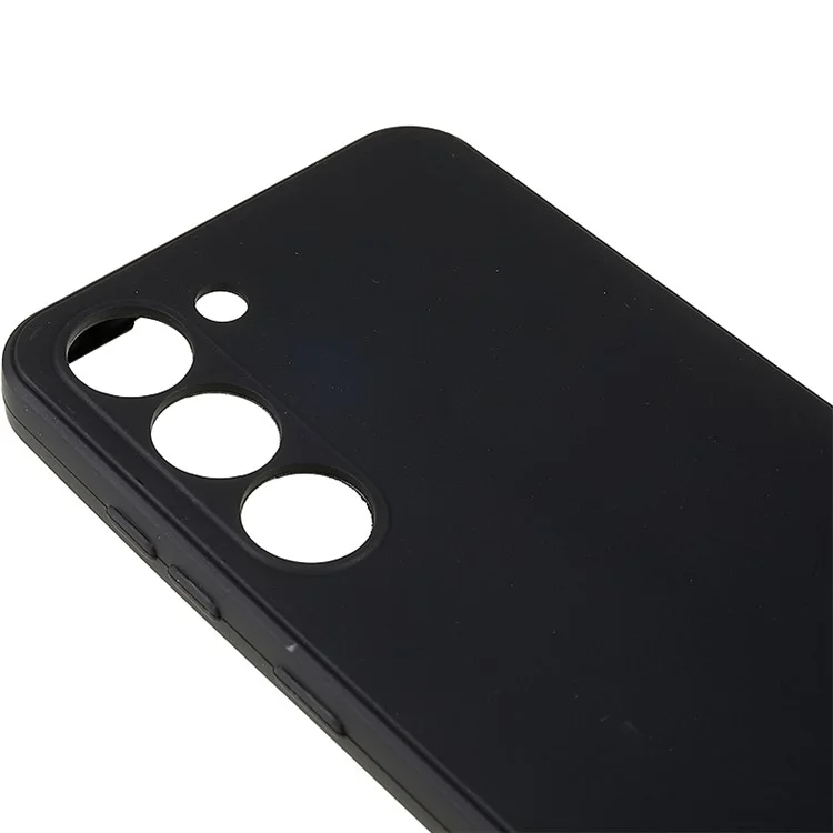 Para Samsung Galaxy S23 Straight Edge TPU Case Precise Cutout Anti-Fall Phone Cover - Black