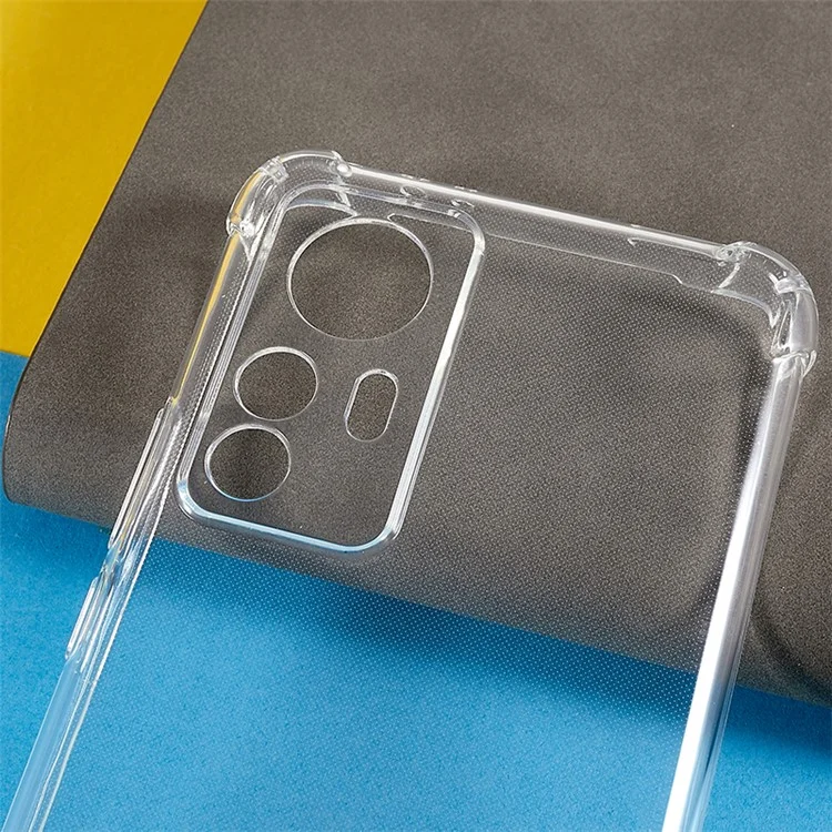 For Xiaomi Redmi K50 Ultra / 12T 5G Soft TPU Phone Case Reinforced Corners Cushion Cover with Lanyard