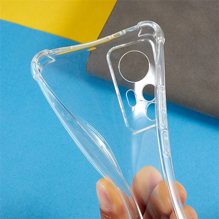 For Xiaomi Redmi K50 Ultra / 12T 5G Soft TPU Phone Case Reinforced Corners Cushion Cover with Lanyard