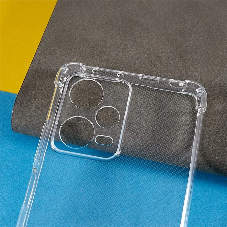 Para Xiaomi Redmi Note 12 Pro+ 5G Capa de Telefone TPU Transparente Cantos Reforçados Capa de Telefone com Cordão