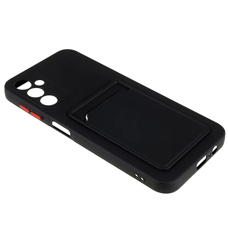 For Samsung Galaxy A14 5G / 4G Soft TPU Phone Case Drop-proof Back Cover with Card Slot - Black