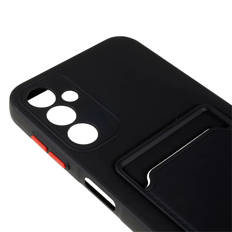 For Samsung Galaxy A14 5G / 4G Soft TPU Phone Case Drop-proof Back Cover with Card Slot - Black
