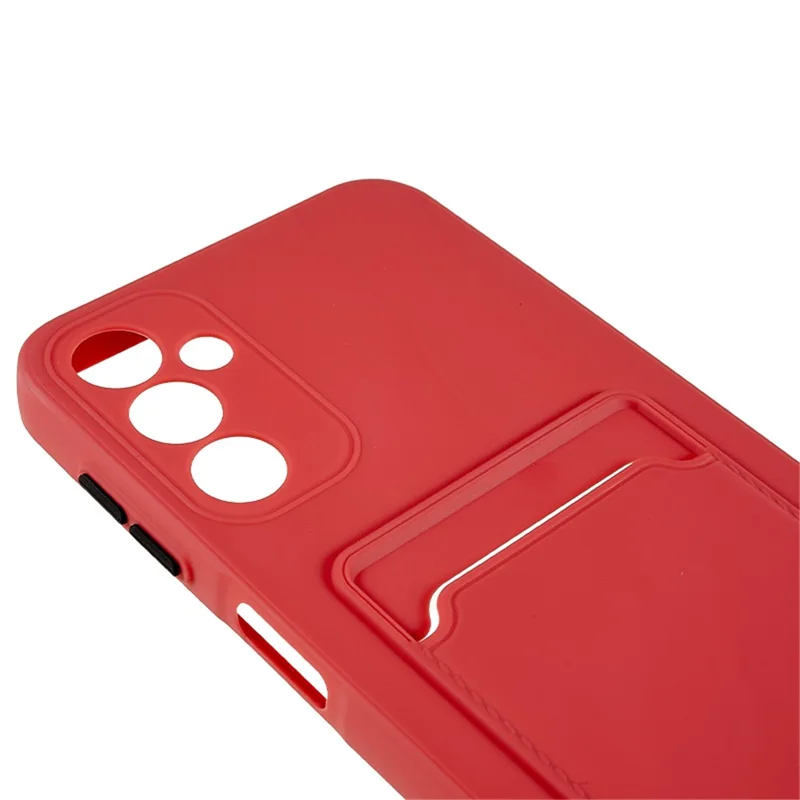 For Samsung Galaxy A14 5G / 4G Soft TPU Phone Case Drop-proof Back Cover with Card Slot - Coral
