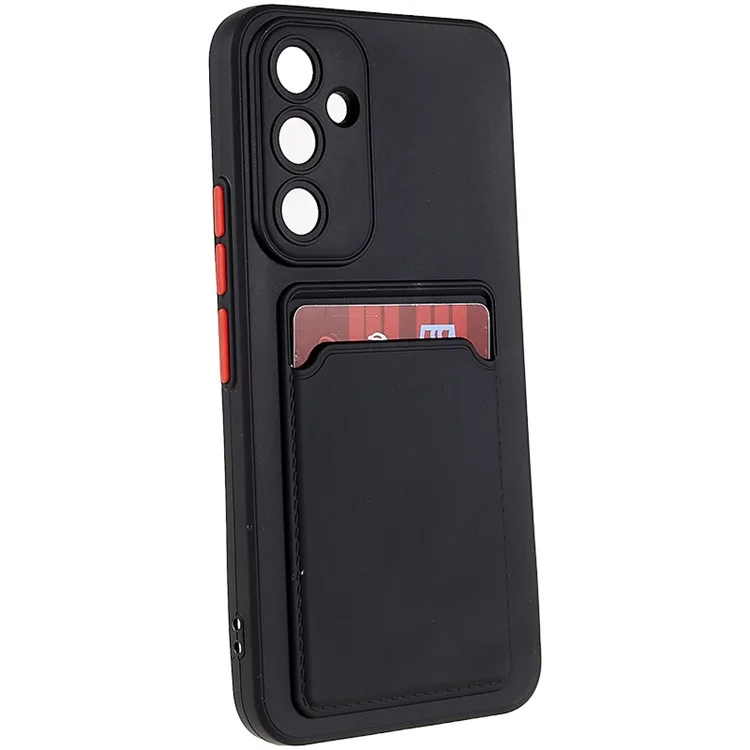 Morbida custodia in TPU per Samsung Galaxy A54 5G Cover protettiva per telefono con slot per schede - Nero