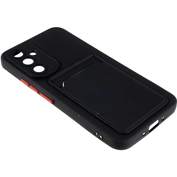 Morbida custodia in TPU per Samsung Galaxy A54 5G Cover protettiva per telefono con slot per schede - Nero