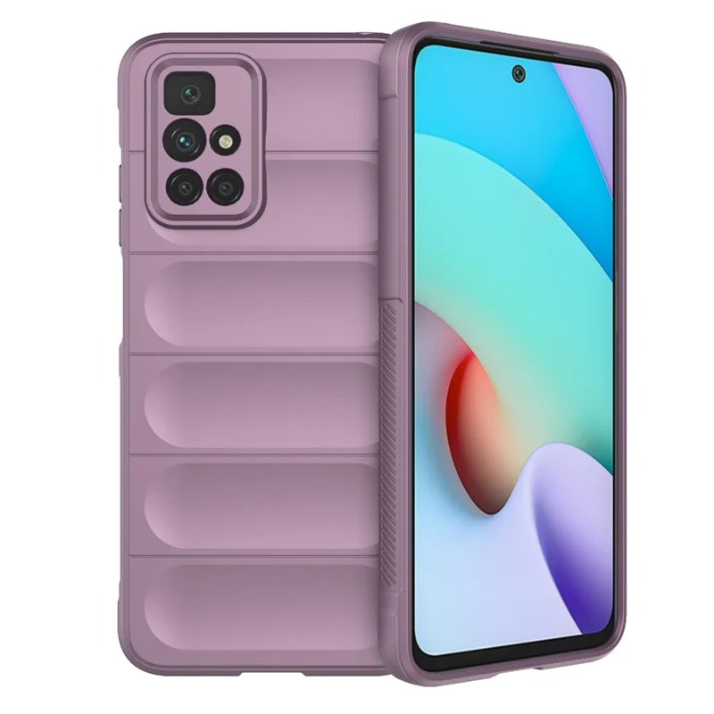 For Xiaomi Redmi 10 2022 4G/Redmi 10 4G (2021)/Redmi Note 11 4G (MediaTek) Drop-proof Phone Case - Light Purple