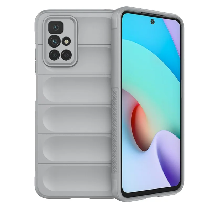 For Xiaomi Redmi 10 2022 4G/Redmi 10 4G (2021)/Redmi Note 11 4G (MediaTek) Drop-proof Phone Case - Light Grey