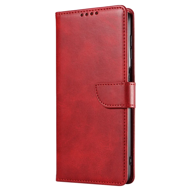 For Samsung Galaxy A53 5G Phone Wallet Case Stand Square Magnetic Clasp Leather Cover - Red