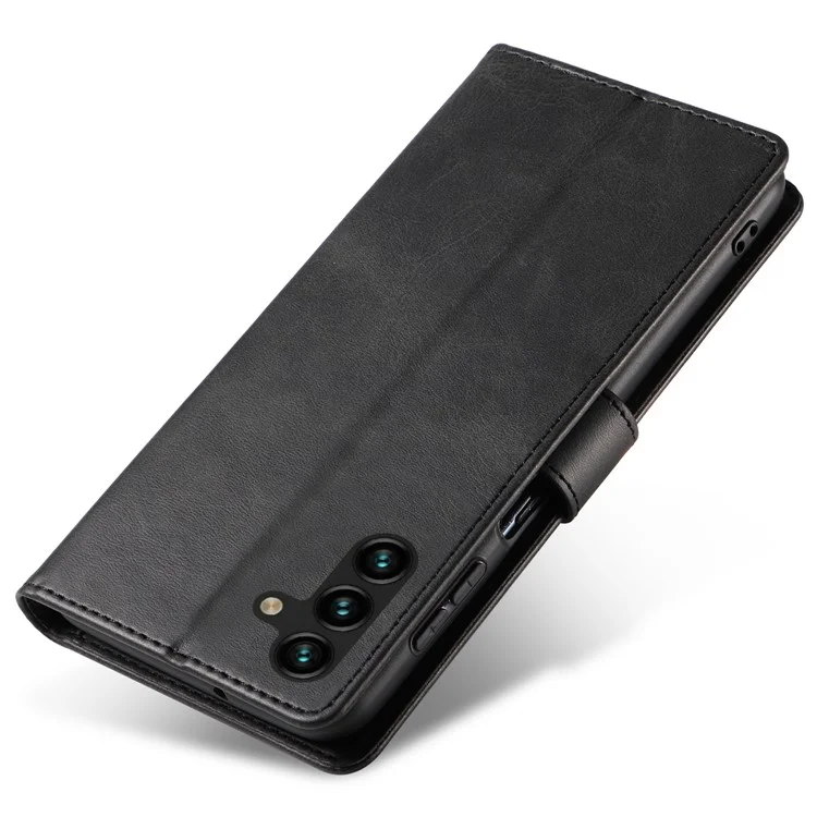 Per Samsung Galaxy A54 5G Custodia Portafoglio Telefono in Pelle PU con Supporto Magnetico Quadrato Chiusura - Nero