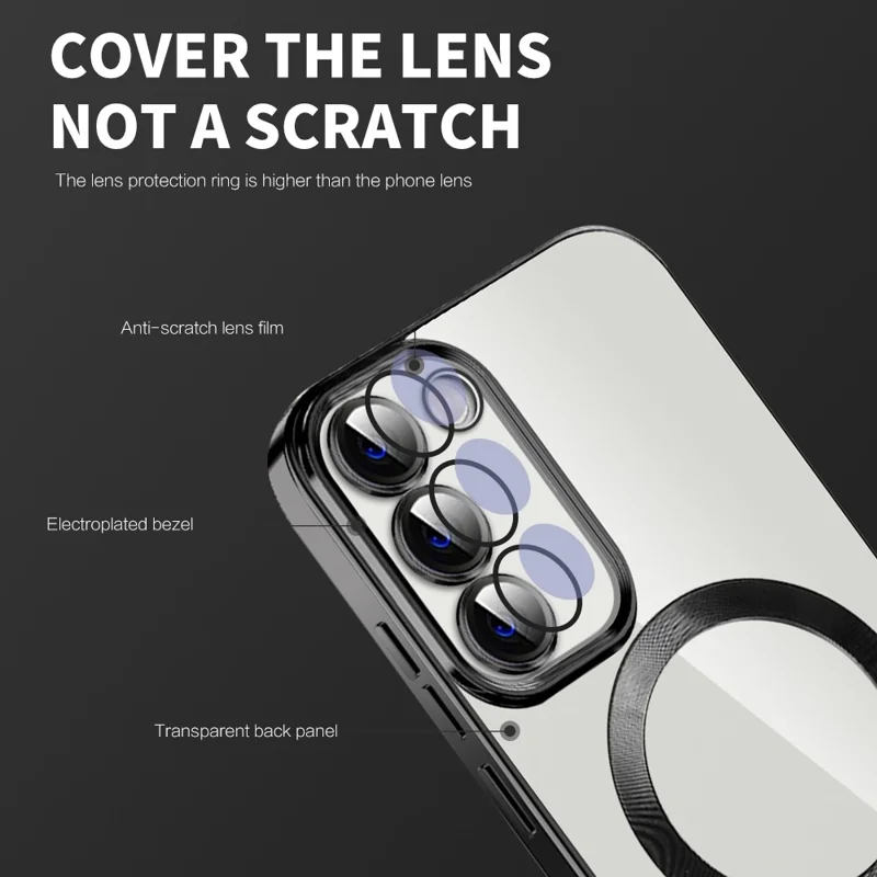 Magnetic Case for Samsung Galaxy S23 Compatible with MagSafe TPU + PC Camera Protection Phone Cover - Blue