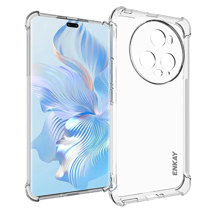 ENKAY HAT PRINCIPE Per Honor Magic5 Pro a prova di caduta Custodia per telefono in TPU con strip antiscivolo Edge Phone Cover