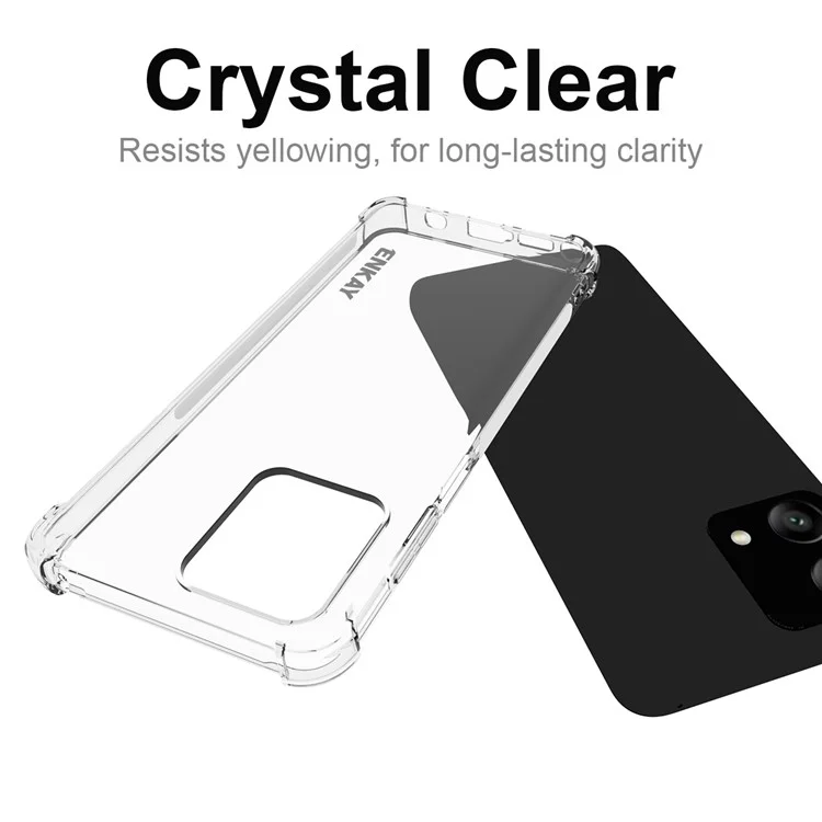 ENKAY HAT PRINCE per Motorola Moto G Stylus 5G (2023) Cover per telefono trasparente Striscia antiscivolo Bordo TPU Case