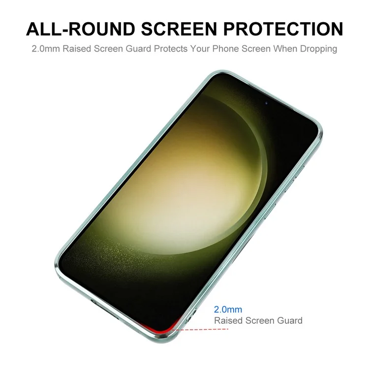 ENKAY HAT PRINCE For Samsung Galaxy S23+ Magnetic Phone Case Electroplating Clear Phone TPU Cover Lens Protection - Green