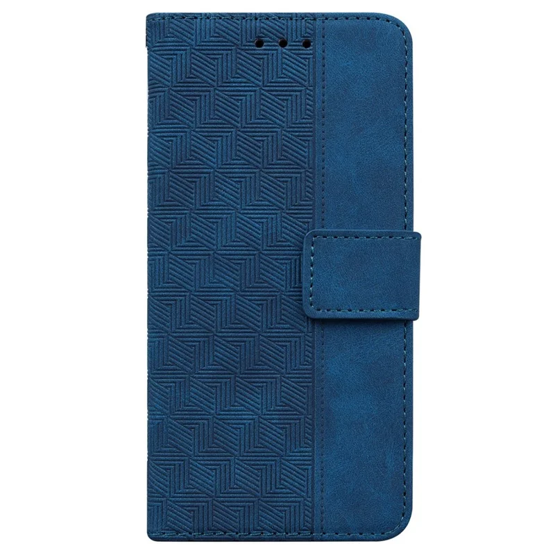 Protective Phone Case For Realme 10 Pro+ 5G , Stand Imprinted Leather Cell Phone Cover Wallet - Blue