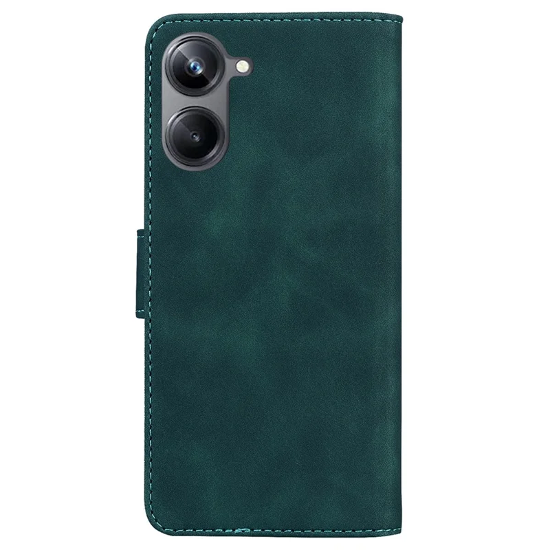 For Realme 10 Pro 5G Butterfly Printing Phone Stand Cover Shockproof Leather Wallet Case - Green