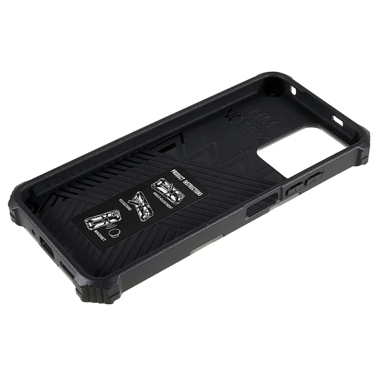 Para Xiaomi Redmi Note 12 5G (Global) / (India) / (China) / Poco X5 5G Funda de Teléfono Camuflaje con Soporte - Azul