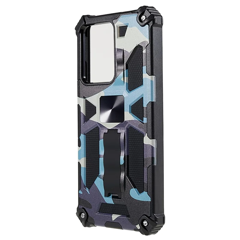 For Xiaomi Redmi Note 12 Pro 5G / Note 12 Pro Speed 5G / Poco X5 Pro 5G Camo Case Kickstand Cover - Navy Blue