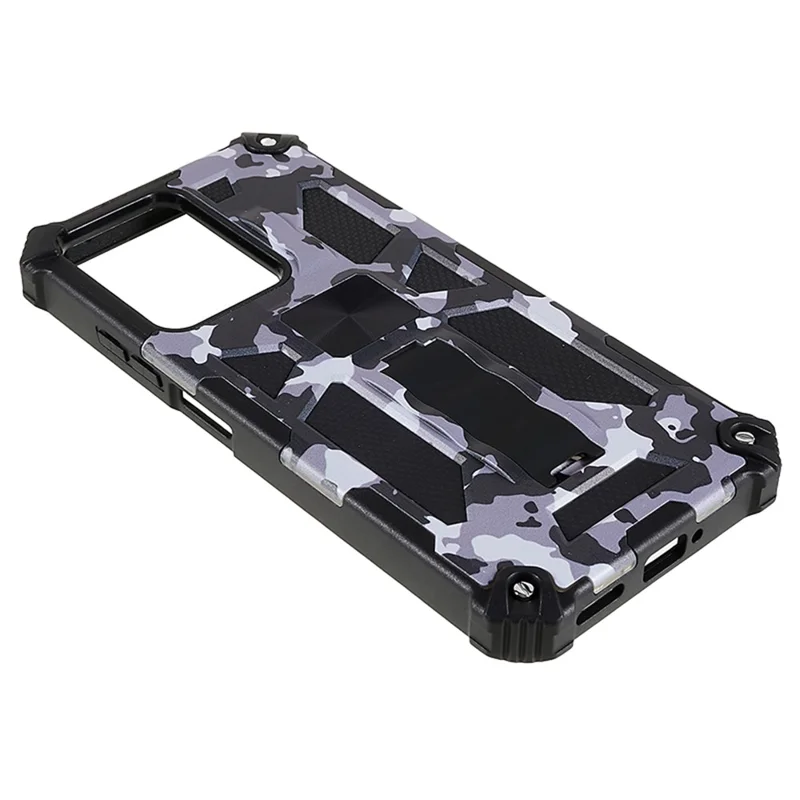For Xiaomi  Redmi Note 12 Pro 5G / Note 12 Pro Speed 5G / Poco X5 Pro 5G Camo Case Kickstand Cover - Black