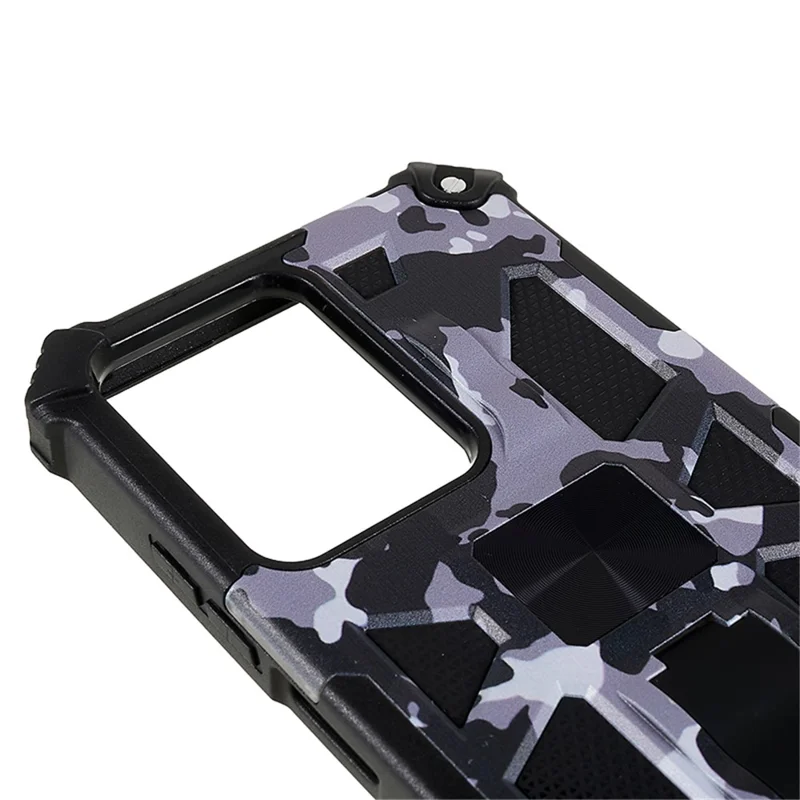 For Xiaomi  Redmi Note 12 Pro 5G / Note 12 Pro Speed 5G / Poco X5 Pro 5G Camo Case Kickstand Cover - Black