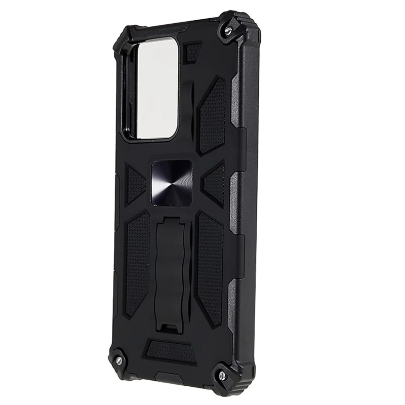 Kickstand Phone Case for Xiaomi Redmi Note 12 Pro 5G / Note 12 Pro Speed 5G / Poco X5 Pro 5G , Hard PC Soft TPU Mobile Phone Cover - Black