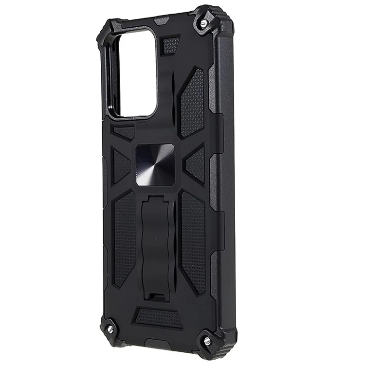 Für Xiaomi Redmi Note 12 5G (Global) / (Indien) / (China) / Poco X5 5G Kickstand-Handyhülle - Schwarz