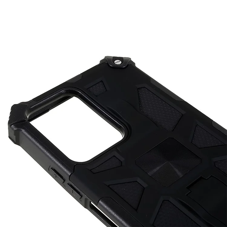 Für Xiaomi Redmi Note 12 5G (Global) / (Indien) / (China) / Poco X5 5G Kickstand-Handyhülle - Schwarz