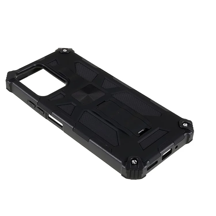 Für Xiaomi Redmi Note 12 5G (Global) / (Indien) / (China) / Poco X5 5G Kickstand-Handyhülle - Schwarz