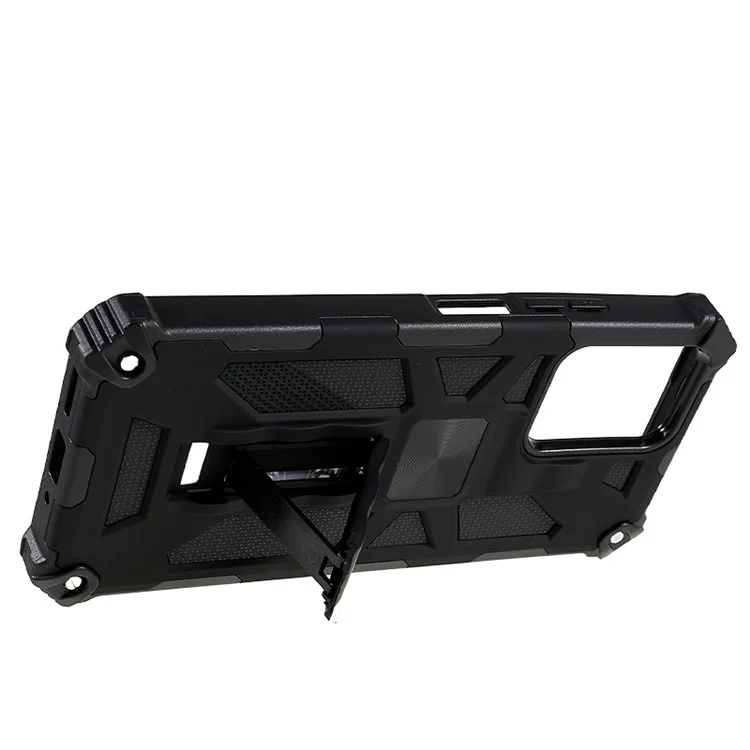 Für Xiaomi Redmi Note 12 5G (Global) / (Indien) / (China) / Poco X5 5G Kickstand-Handyhülle - Schwarz