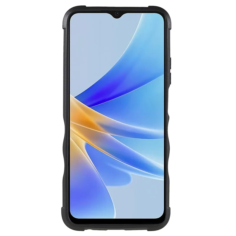 For Oppo A17 4G TPU + PC Phone Case Anti-Scratch Shockproof Protective Cover - Black