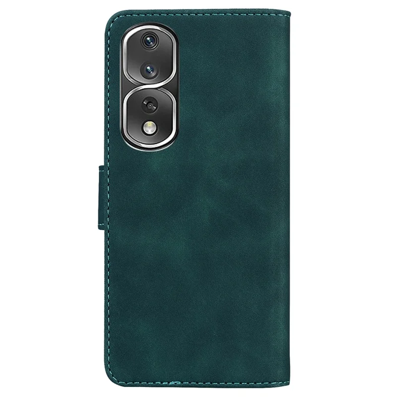 Cell Phone Cover For Honor 80 Pro 5G Butterfly Printing Flip Leather Wallet Stand Anti-drop Case - Green