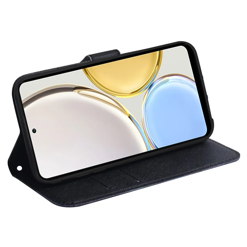 Pattern Printing Cover for Honor 80 Pro 5G , Magnetic Clasp PU Leather Wallet Stand Phone Case - Dog and Wolf