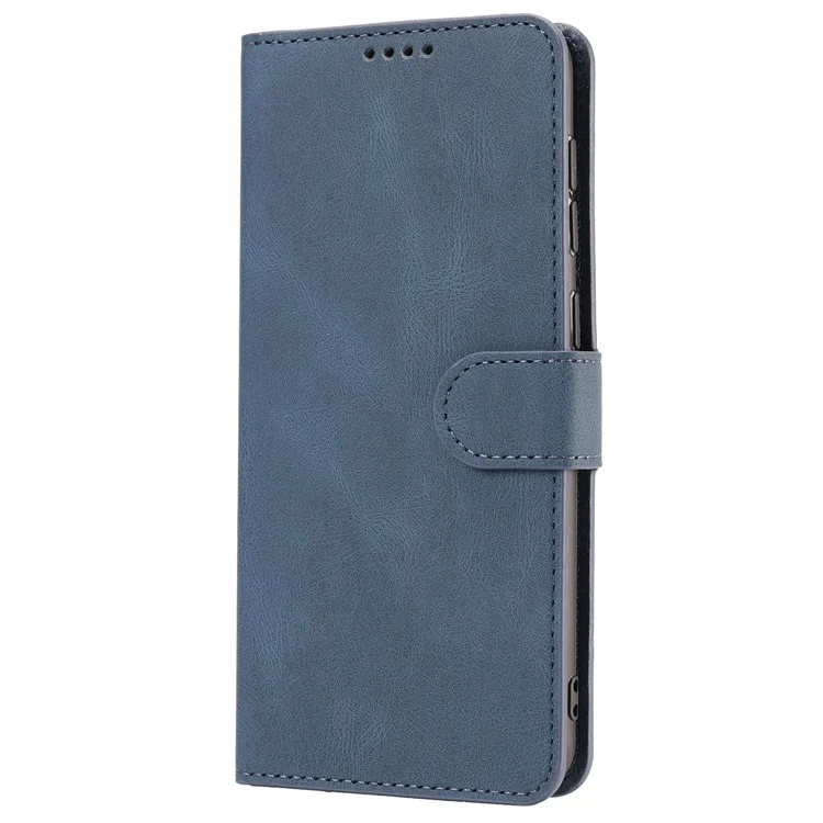 Phone Case for Xiaomi Redmi Note 12 5G (Global) / (India) / (China) / Poco X5 5G Leather Stand Wallet Cover with Strap - Blue
