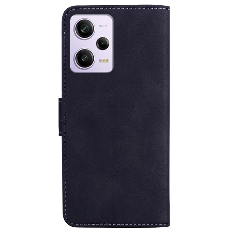 For Xiaomi Redmi Note 12 Pro 5G / Note 12 Pro Speed 5G / Poco X5 Pro 5G Leather Flip Phone Case Solid Color Wallet Cover Stand - Black