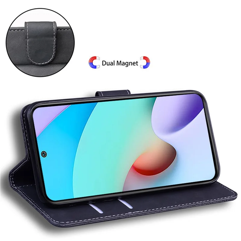 Étui en cuir pour Xiaomi Redmi Note 12 Pro 5G / Note 12 Pro Speed 5G / Poco X5 Pro 5G, motif tigre estampé, housse portefeuille avec support - Noir