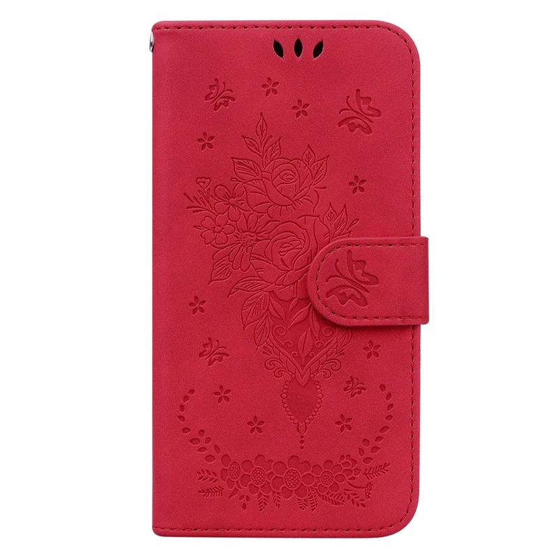 For Xiaomi Poco X5 5G / Redmi Note 12 5G (Global) / (India) / (China) Shockproof PU Leathe Phone Cover with Stand Wallet - Red