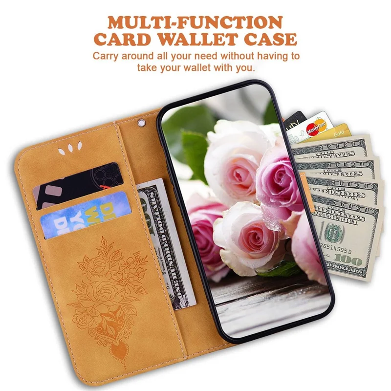 For Xiaomi Poco X5 5G / Redmi Note 12 5G (Global) / (India) / (China) Shockproof PU Leathe Phone Cover with Stand Wallet - Yellow