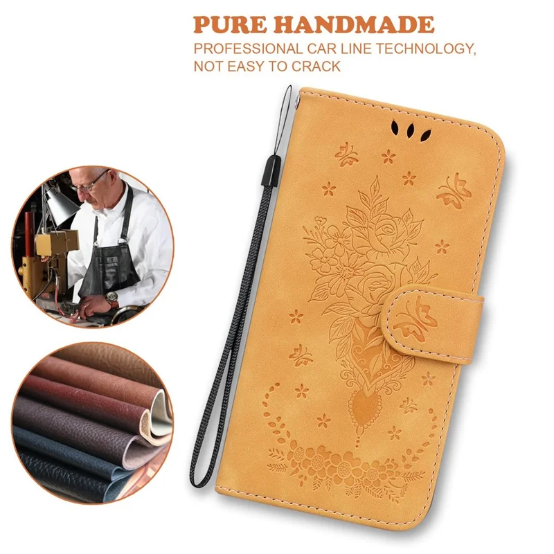 For Xiaomi Poco X5 5G / Redmi Note 12 5G (Global) / (India) / (China) Shockproof PU Leathe Phone Cover with Stand Wallet - Yellow
