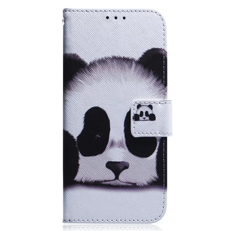 Pour le Xiaomi Redmi Note 12 5G (Global) / (Inde) / (Chine) / Poco X5 5G Étui portefeuille pour téléphone Impression de motifs en cuir Étui de téléphone de support - Panda