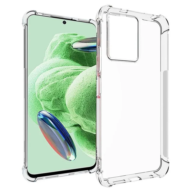 Pour Xiaomi Redmi Note 12 5G (Global) / (Inde) / (Chine) / Poco X5 5G Étui téléphone anti-glisse Housse arrière TPU transparente